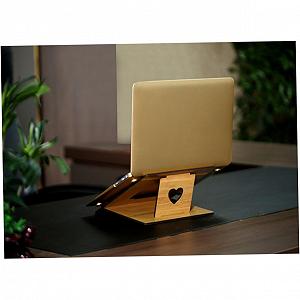 Деревянная Подставка для Ноутбука Портативная Легкая Прочная Практичный Дизайн для Офиса Дома и Путешествий synthetic.ua - Фото 1
