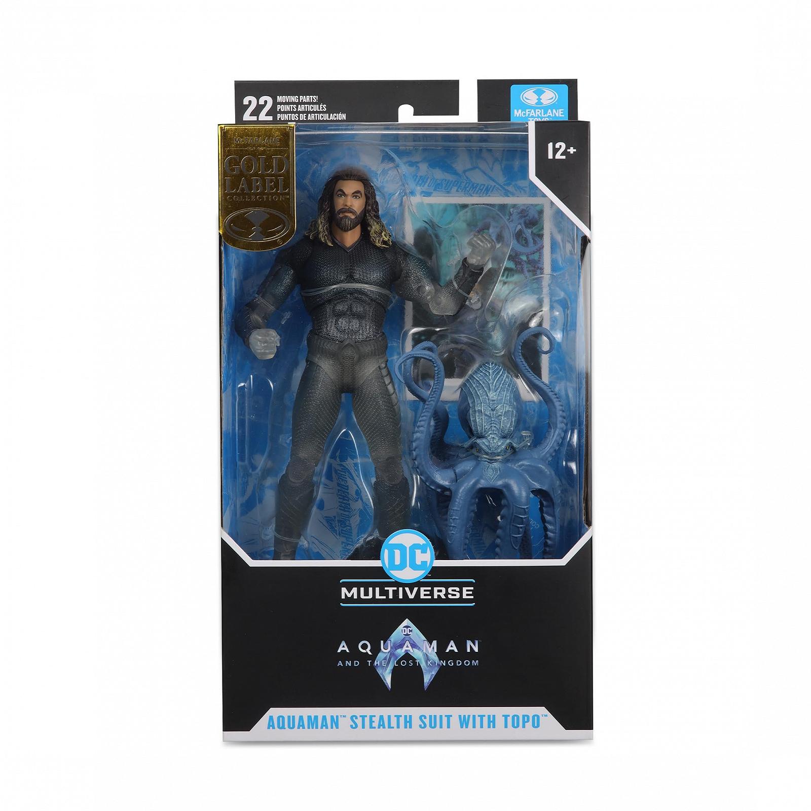 Фігурка рухома McFarlane DC Multiverse Аквамен, 18 см, з базою та аксесуарами у вигляді восьминога, дизайн з фільму, фото №1