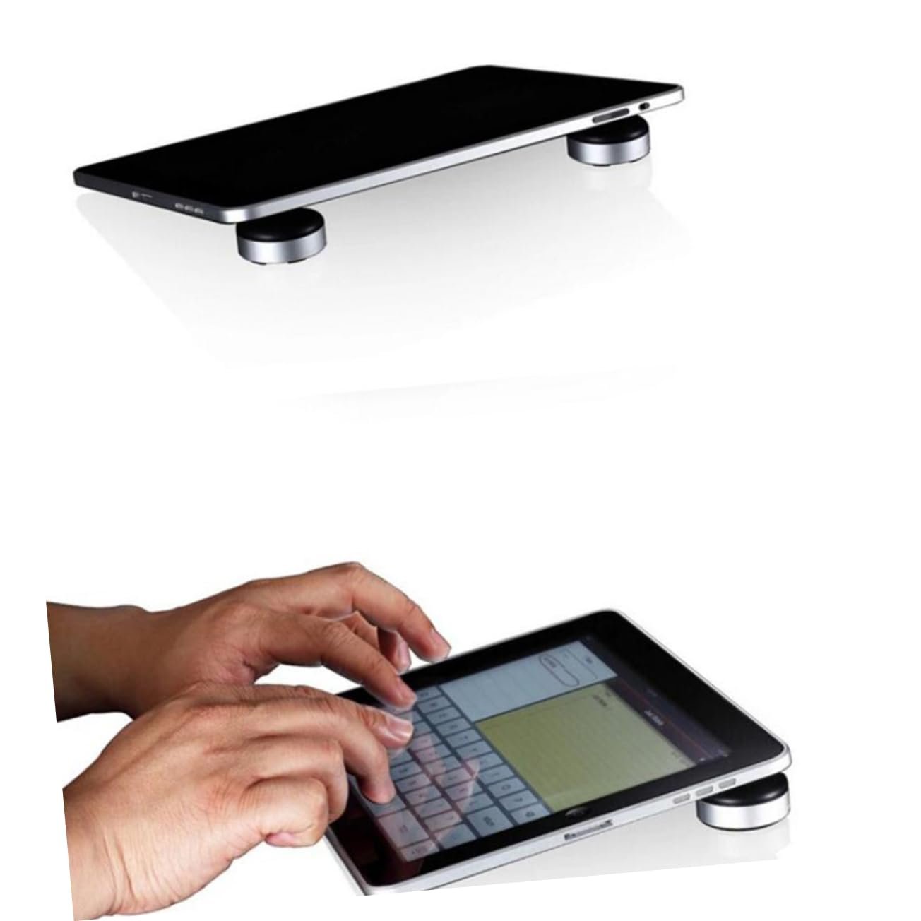 Подставка для ноутбука NUOBESTY Алюминиевая регулируемая по высоте с нескользящим силиконом Прочная подставка для ноутбука для рассеивания тепла Стабильная настольная подставка для офиса и дома, фото №9