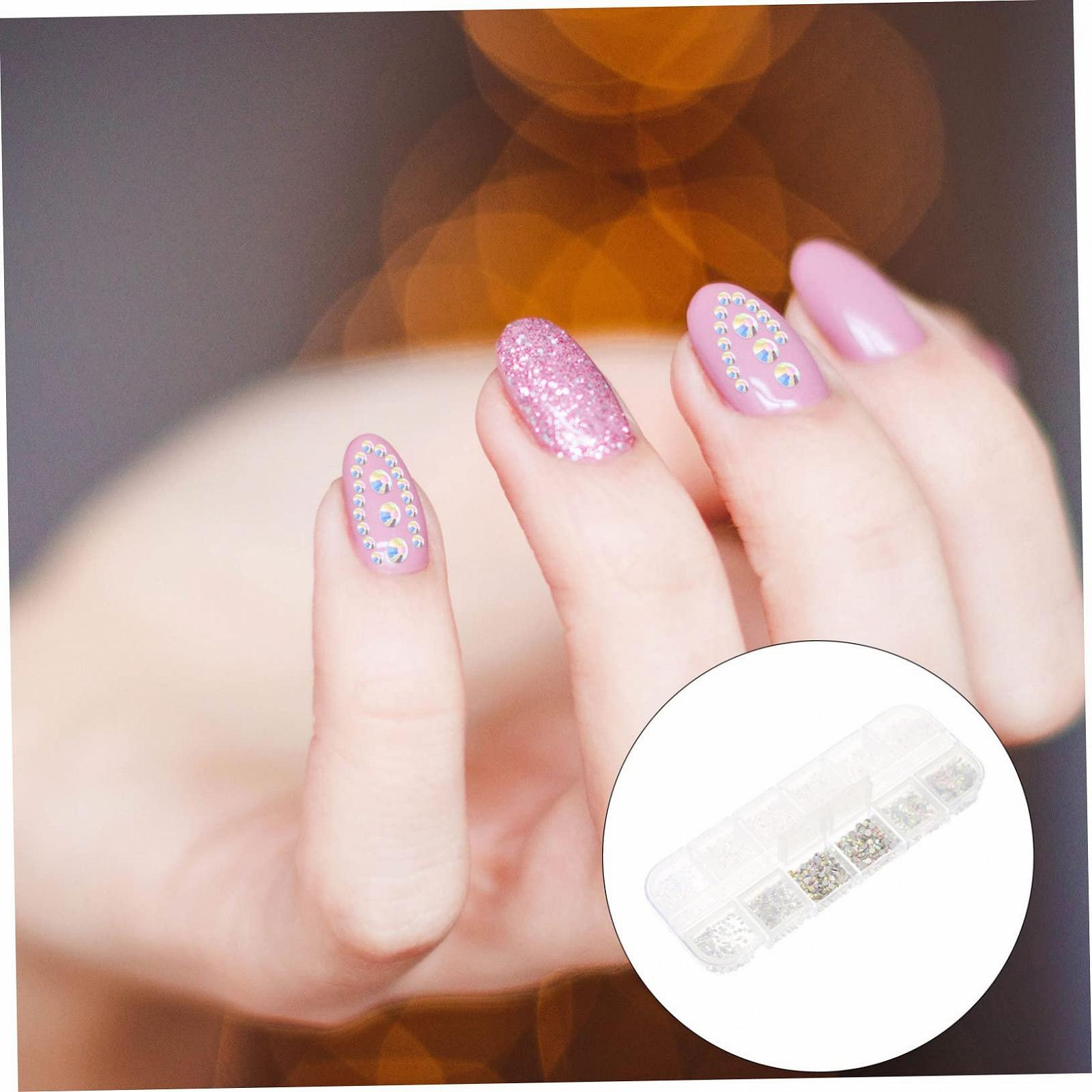 Стрази для нігтів Плоскі 1 коробка, фото №6