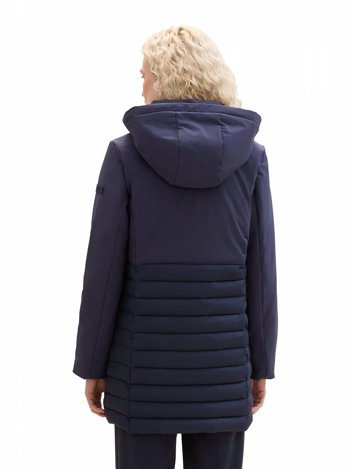 Женское пальто TOM TAILOR Hybrid Quilted с капюшоном, фото №3 Женское пальто TOM TAILOR Hybrid Quilted с капюшоном, фото №3