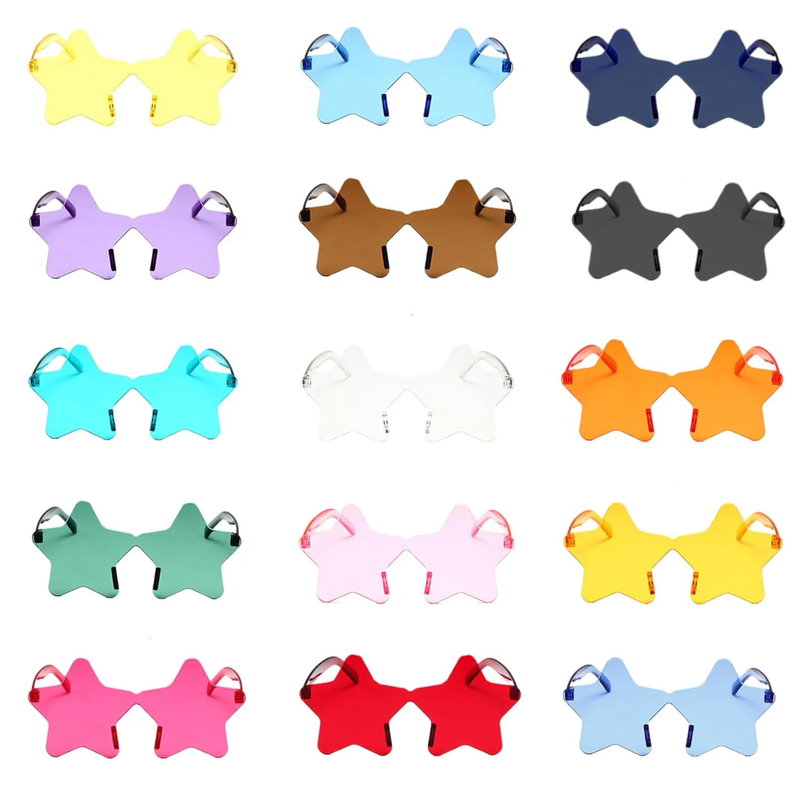 Солнцезащитные очки Без оправы JEKUGOT Звезда 15 цветов, фото №2