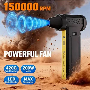 Купити Портативний турбовентилятор Violent F18 Turbo Jet Fan 150000 RPM Black - Фото 1 Портативний турбовентилятор Violent F18 Turbo Jet Fan 150000 RPM Black - Фото 1