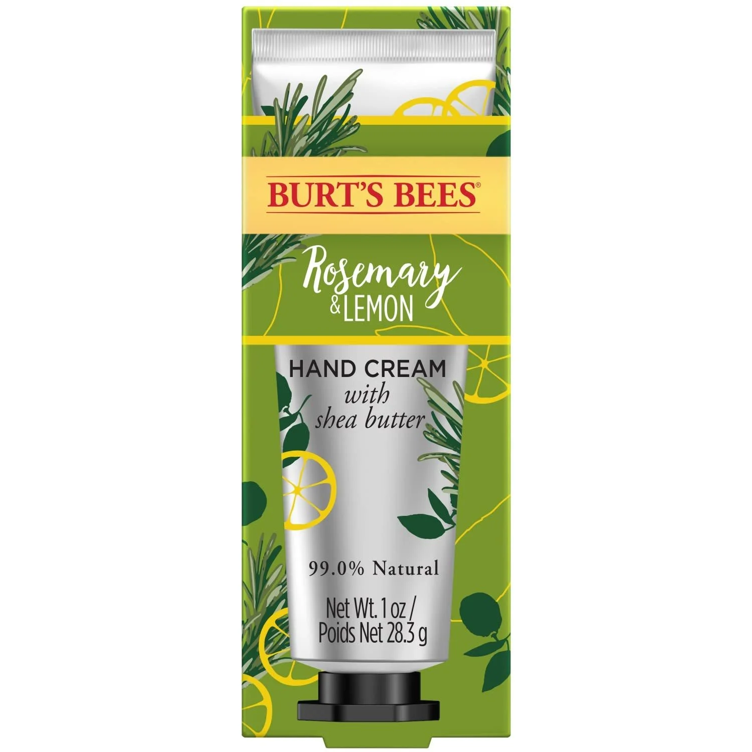 Крем для рук Burt's Bees Rosemary and Lemon для унісекс, 28 г, фото №2