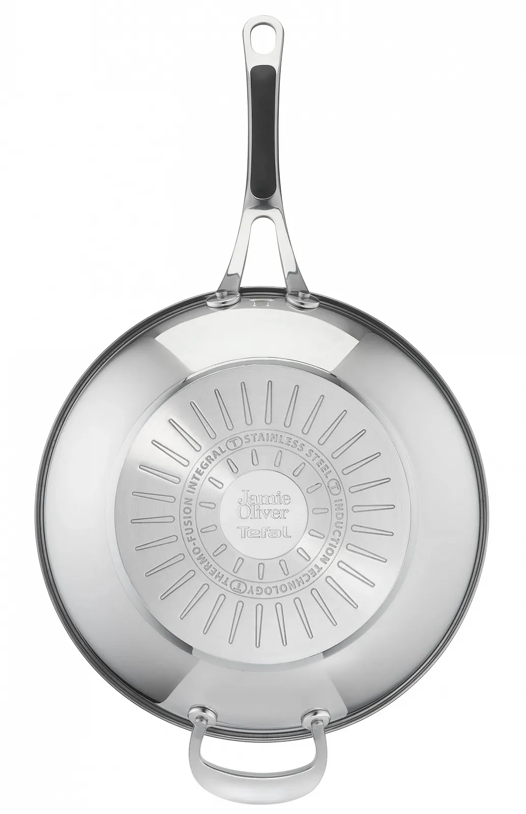 Сковорідка-Wok Tefal Jamie Oliver by Cook's Classics E3068835 28 см Антипригарне покриття Нержавіюча сталь, фото №3