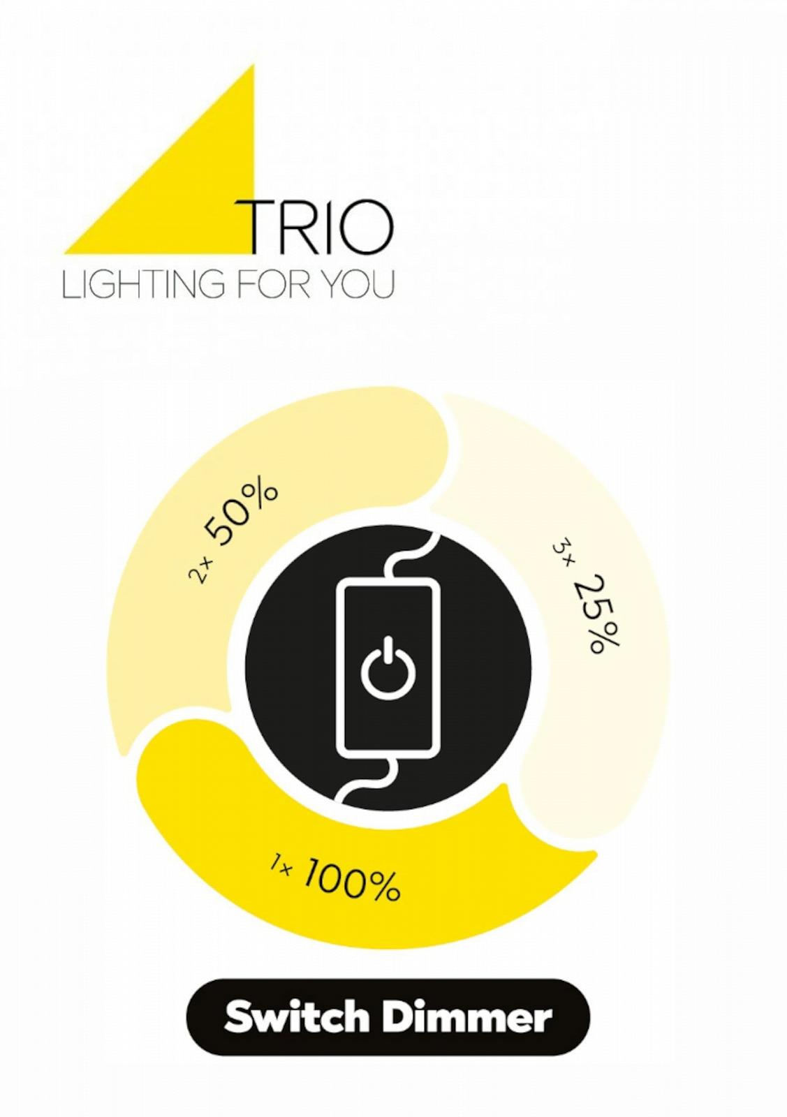 Настільна лампа Trio Leuchten Norris 545210132 метал натуральне дерево з LED-димером 11 Вт матова чорна, фото №6