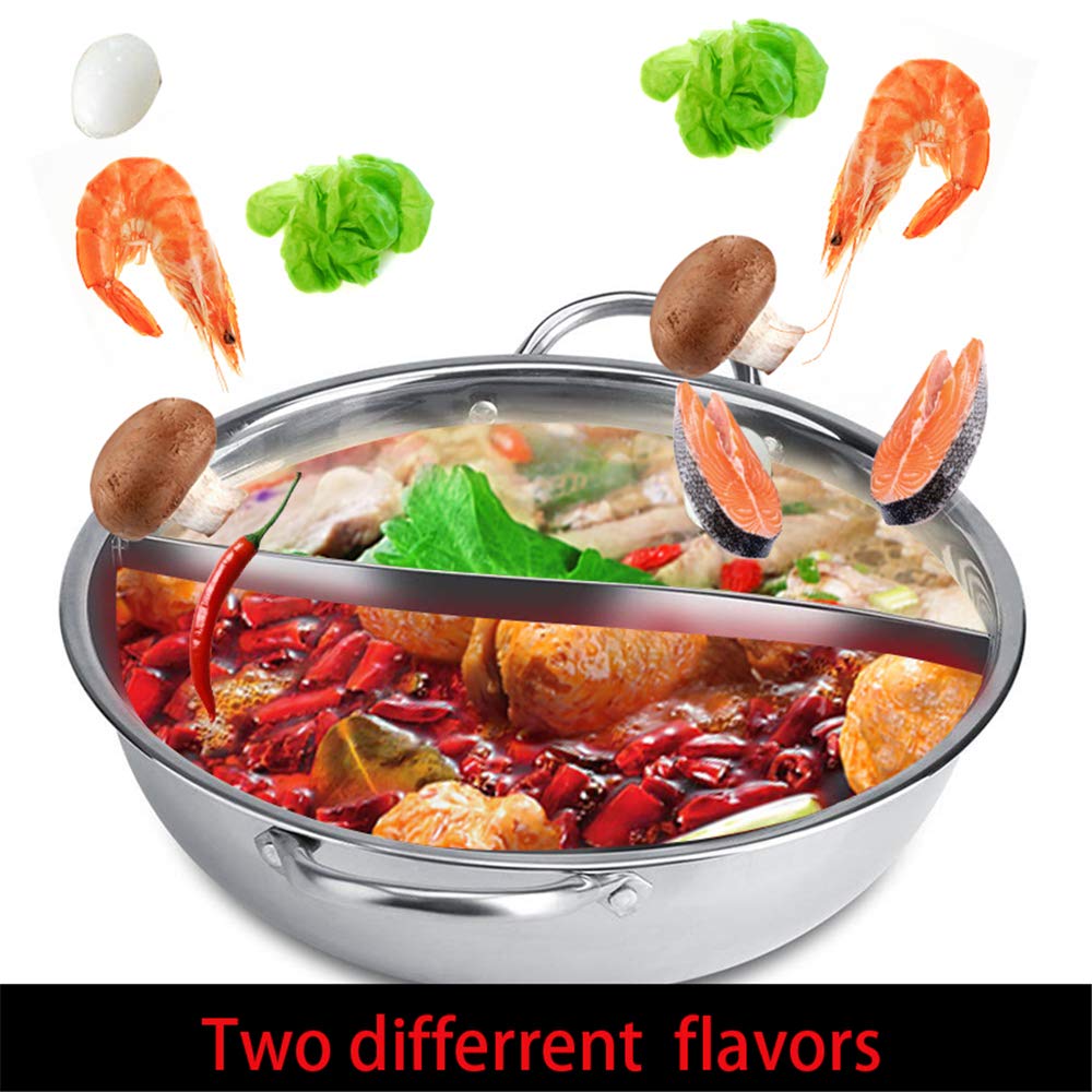 Горячий котел Мандарин горшок Кухонное средство для приготовления супа из нержавеющей стали двойной горшок индукционная плита Шабу (32 см), фото №3 Горячий котел Мандарин горшок Кухонное средство для приготовления супа из нержавеющей стали двойной горшок индукционная плита Шабу (32 см), фото №3