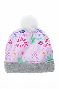 Зимняя шапка Disney Lilo and Stitch для девочек с помпоном, узор Stitch (Number 52, Grey) Cерый, 52 synthetic.ua - Фото 1