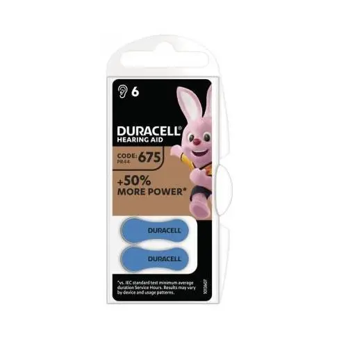 Батарейка Duracell PR44 675 6 5004326, фото №1