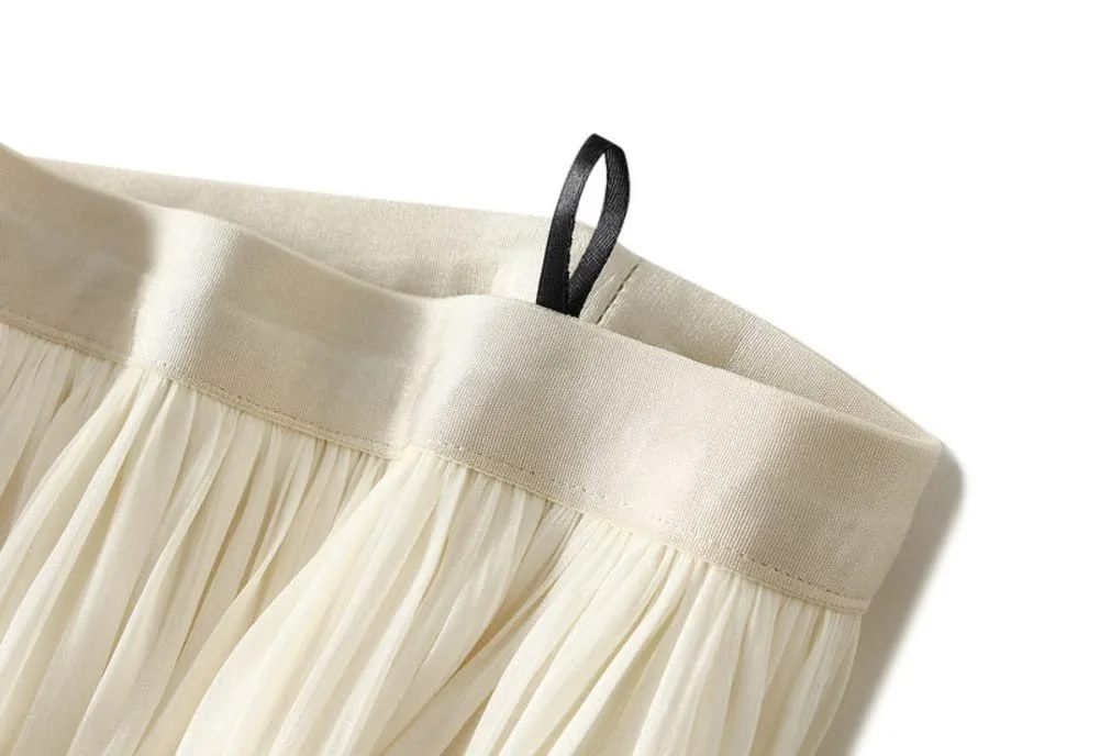 Спідниця Dissa SK9818 Жіноча, середньої довжини, модна, A-силуету, плісирована, однотонна, елегантна, фото №4