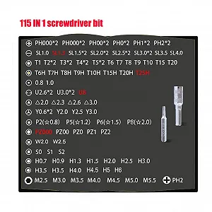 Набор отверток 115 в 1 С магнитными битами Прецизионный Набор инструментов для ремонта ноутбуков ПК часов игровых консолей Мини DIY ручная работа synthetic.ua - Фото 1