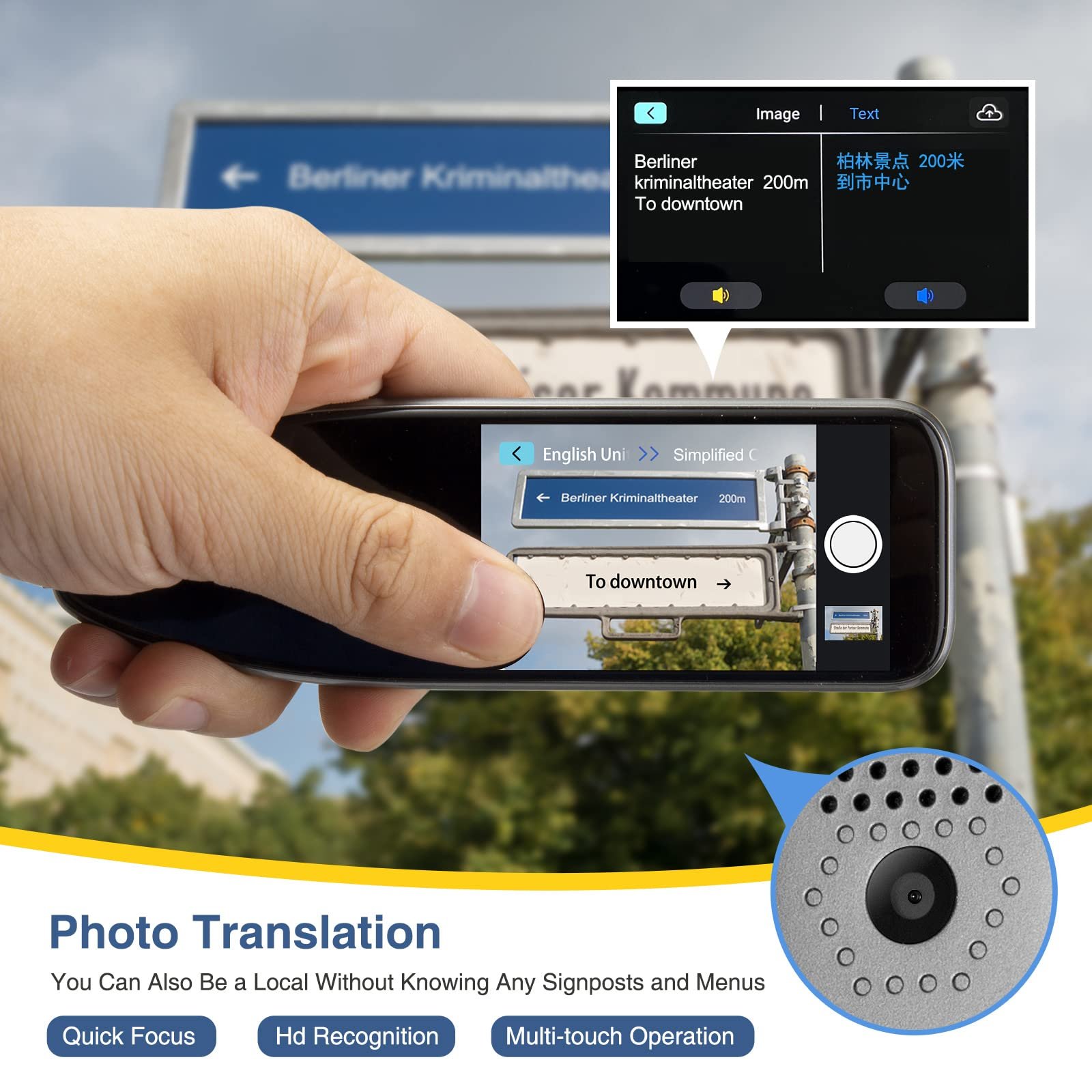 Ручка для перекладу зі скануванням, пристрій для перекладу 113 мовами, фото №3