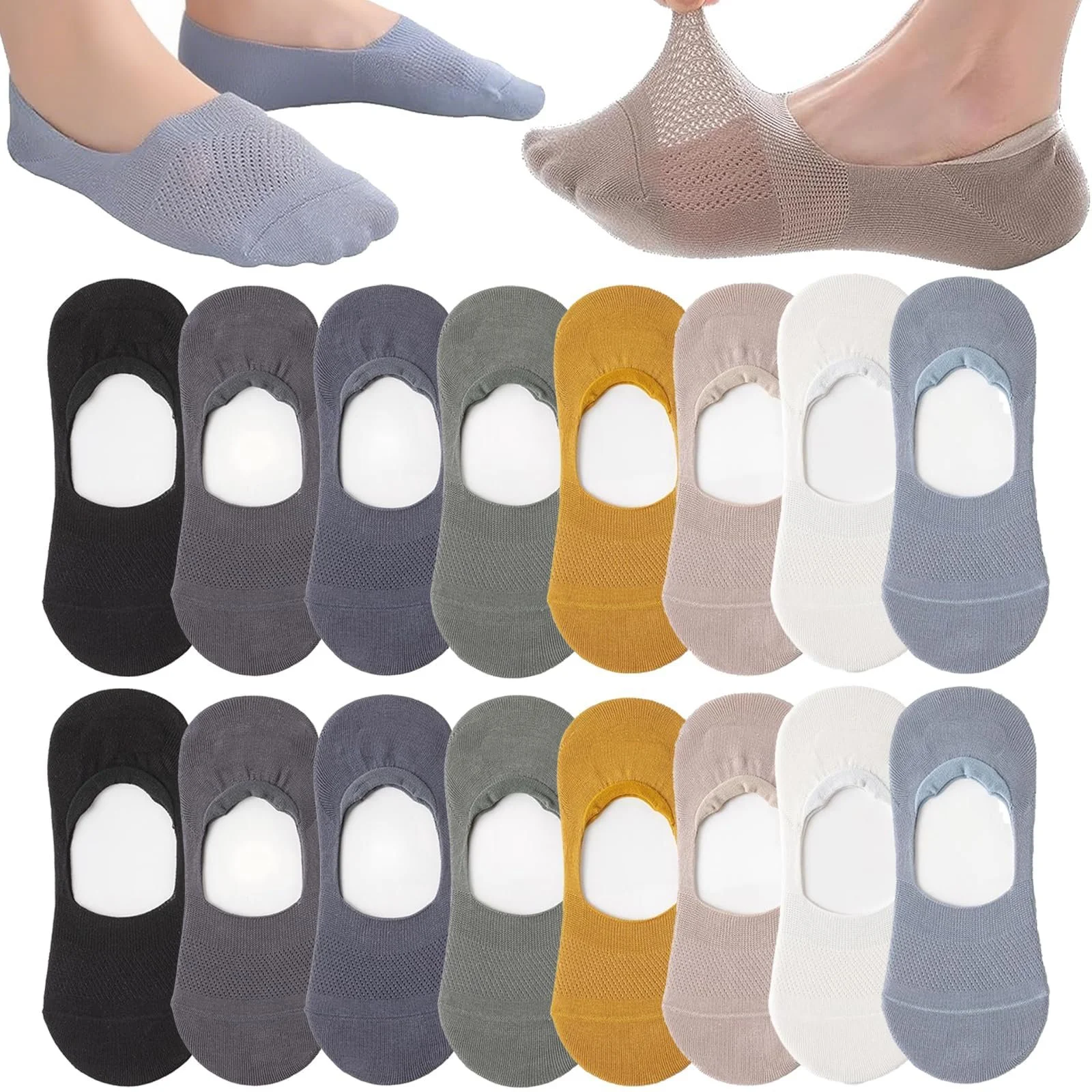 Шкарпетки-слідки, 8 пар, розмір 35-38 та 39-42, бавовна, фото №1 Шкарпетки-слідки, 8 пар, розмір 35-38 та 39-42, бавовна, фото №1