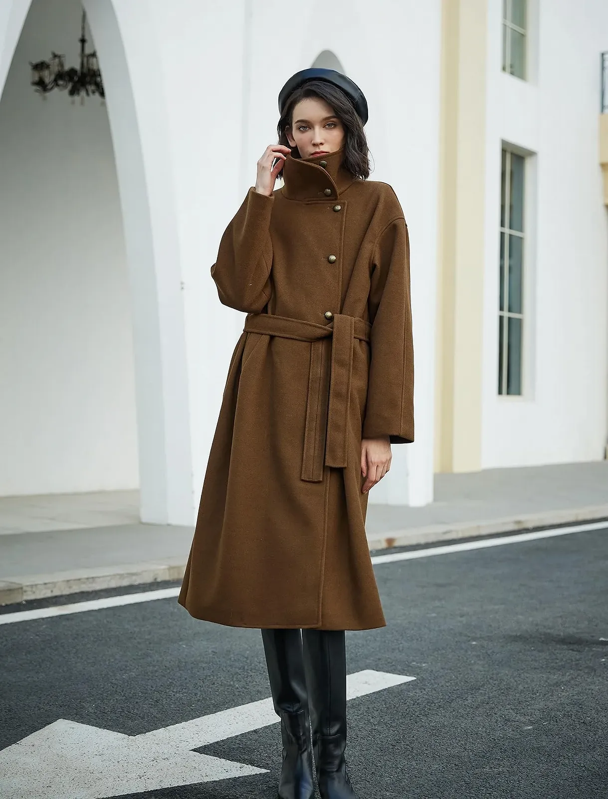 Пальто BEAUTELICATE Шерстяное Длинное, фото №3