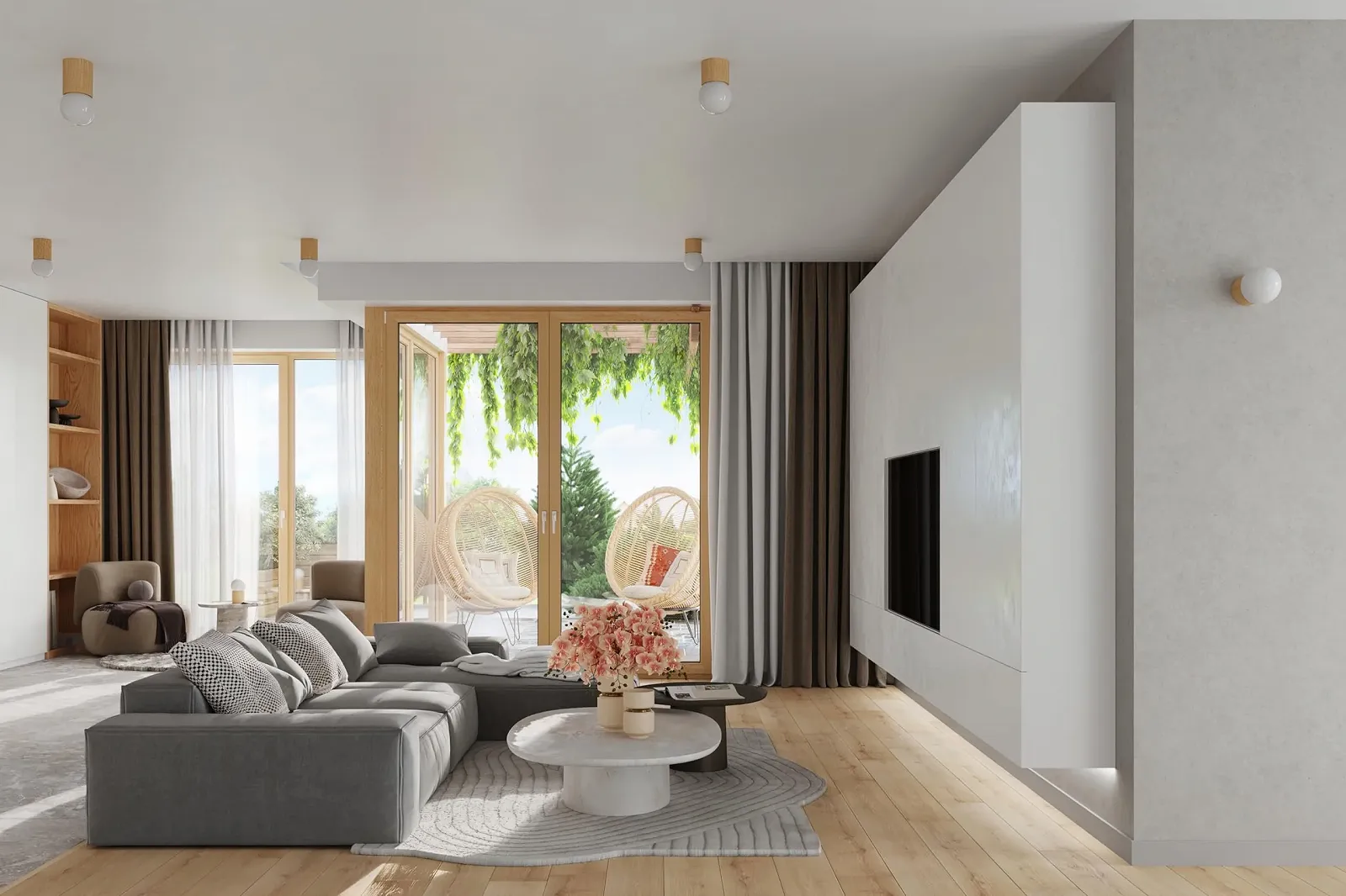 Настільна лампа SOLLUX lighting BOOMO LED G9 12 x 12 x 21 см Натуральне дерево, фото №7