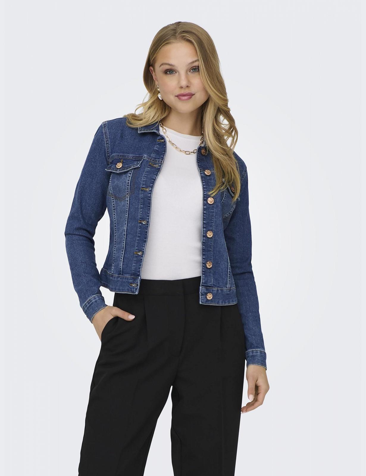 Женская Джинсовая Куртка JdY Jdymoon L/S Jacket Db DNM, фото №3
