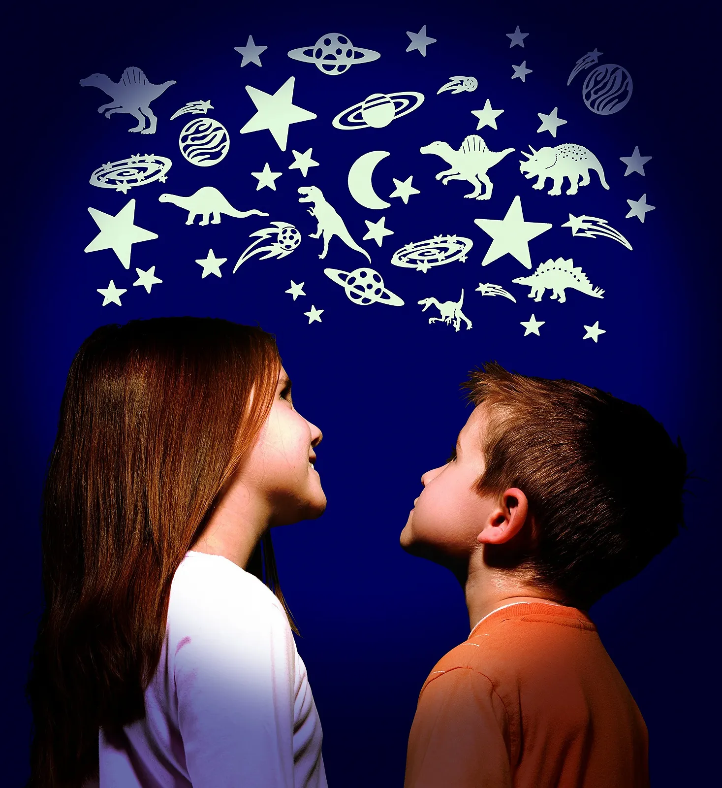 Наклейка на стіну The Original Glow Stars Company Brainstorm B8600 Cosmic Glow Moon and Stars, фото №2 Наклейка на стіну The Original Glow Stars Company Brainstorm B8600 Cosmic Glow Moon and Stars, фото №2