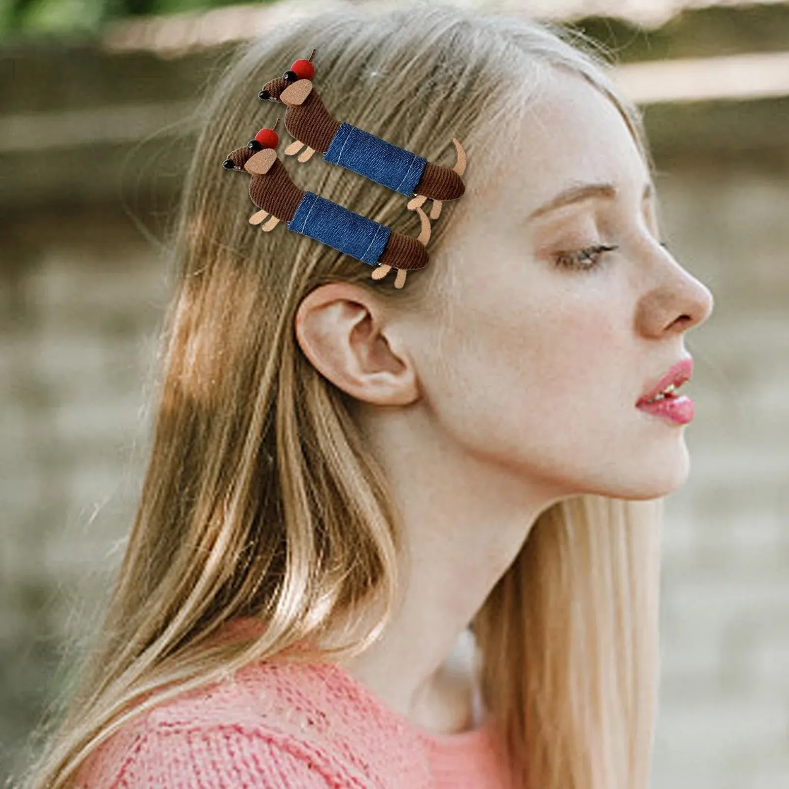 Заколка для волосся Такса, 2 шт, заколки для волос у виде собак 10 см, аксессуары для волос для женщин и девочек, фото №2 Заколка для волосся Такса, 2 шт, заколки для волос у виде собак 10 см, аксессуары для волос для женщин и девочек, фото №2