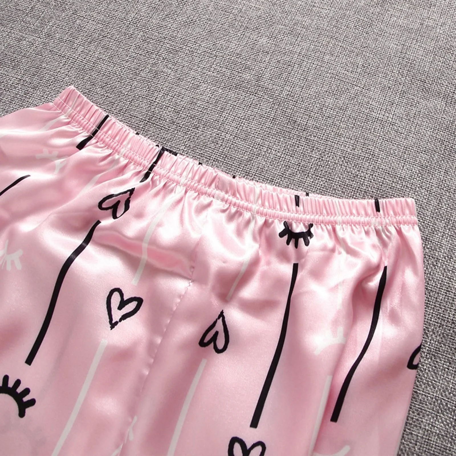 Пижама Детская Мягкая С принтом Комплект с длинным рукавом (Топ и Штаны) Свободная Хлопковая Унисекс, фото №4