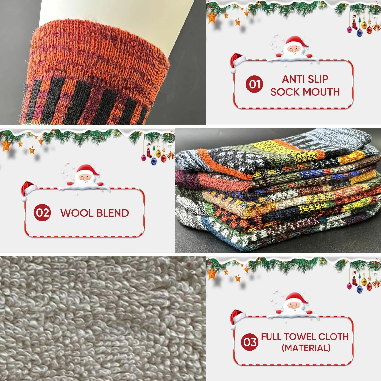 Шкарпетки Вовняні зимові 39-42 (5 пар), фото №3 Шкарпетки Вовняні зимові 39-42 (5 пар), фото №3