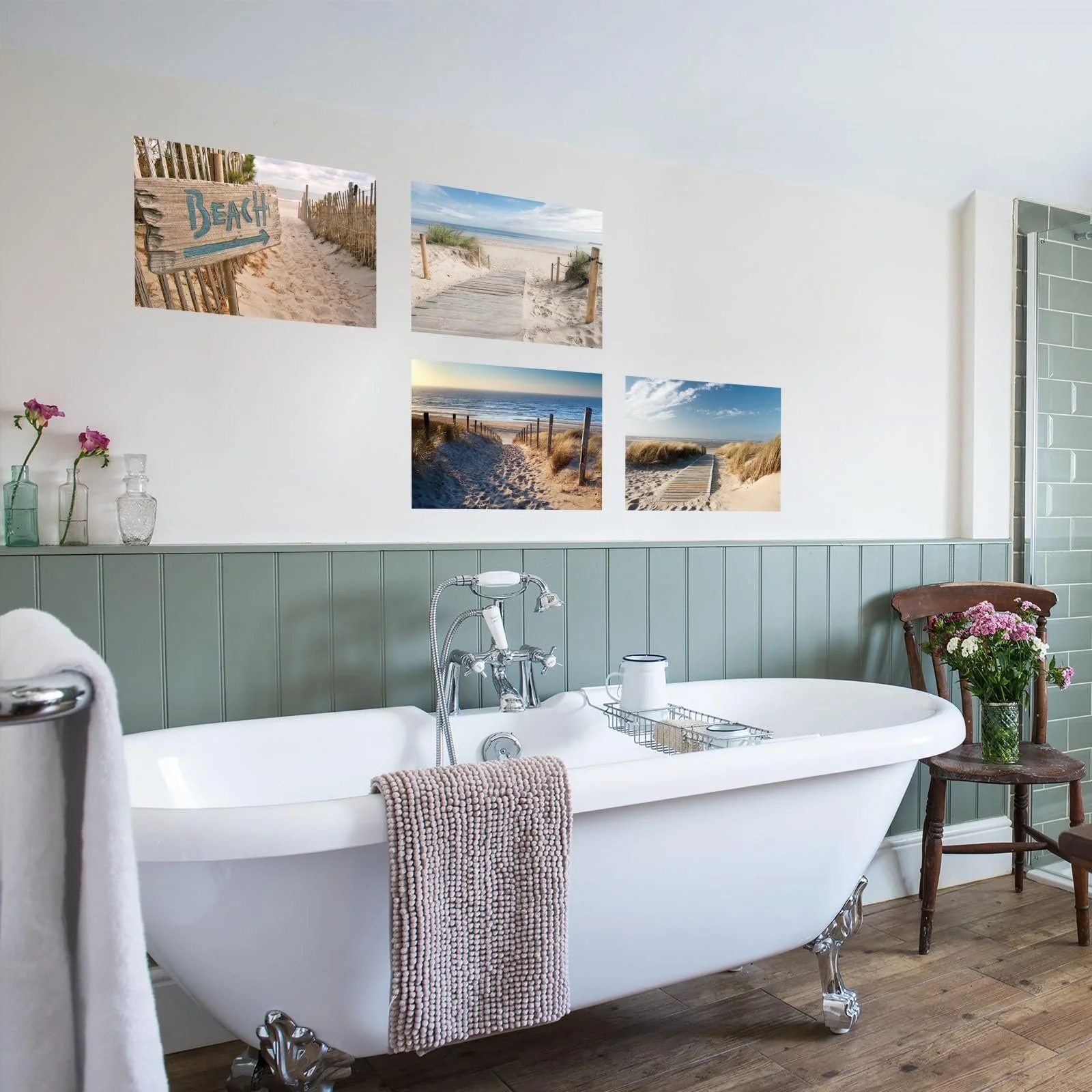 Набір наклейок на стіну Пляж 50 x 35 см 4 шт L, фото №6