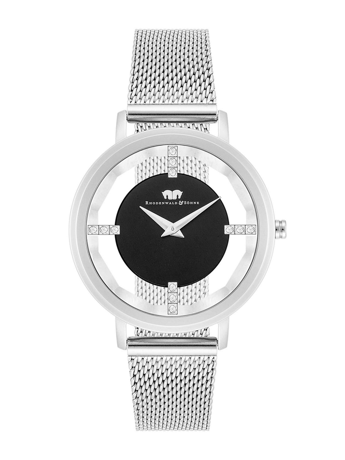 Часы Rhodenwald & Söhne Женские Аналоговые 10010416 Кварцевый Японский Механизм, Серебряный Браслет из Нержавеющей Стали, серебряный, Без узора, фото №1