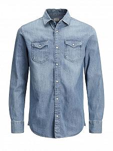 Рубашка Jack&Jones SHERIDAN L/S NOOS 12138115 Синий L - Фото 1