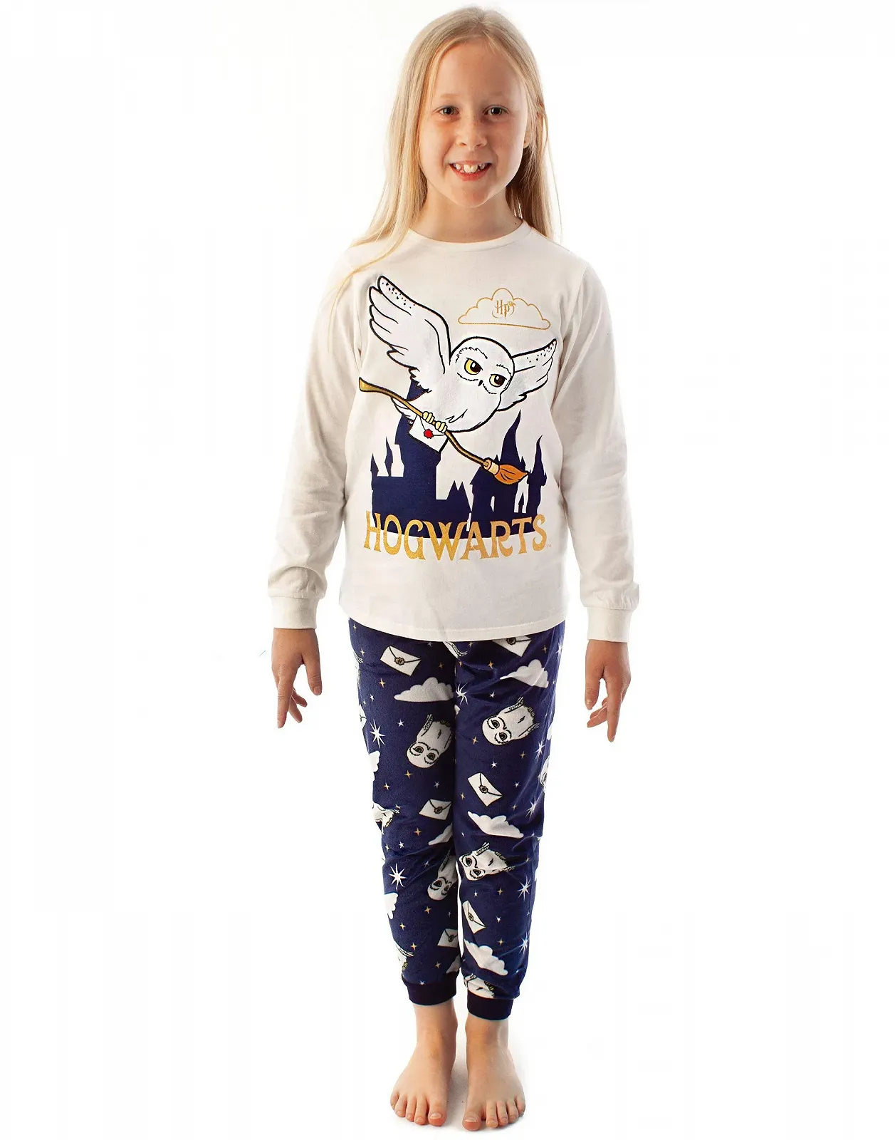 Піжама Harry Potter Hedwig, футболка з довгими рукавами та флісові штани, фото №1 Піжама Harry Potter Hedwig, футболка з довгими рукавами та флісові штани, фото №1
