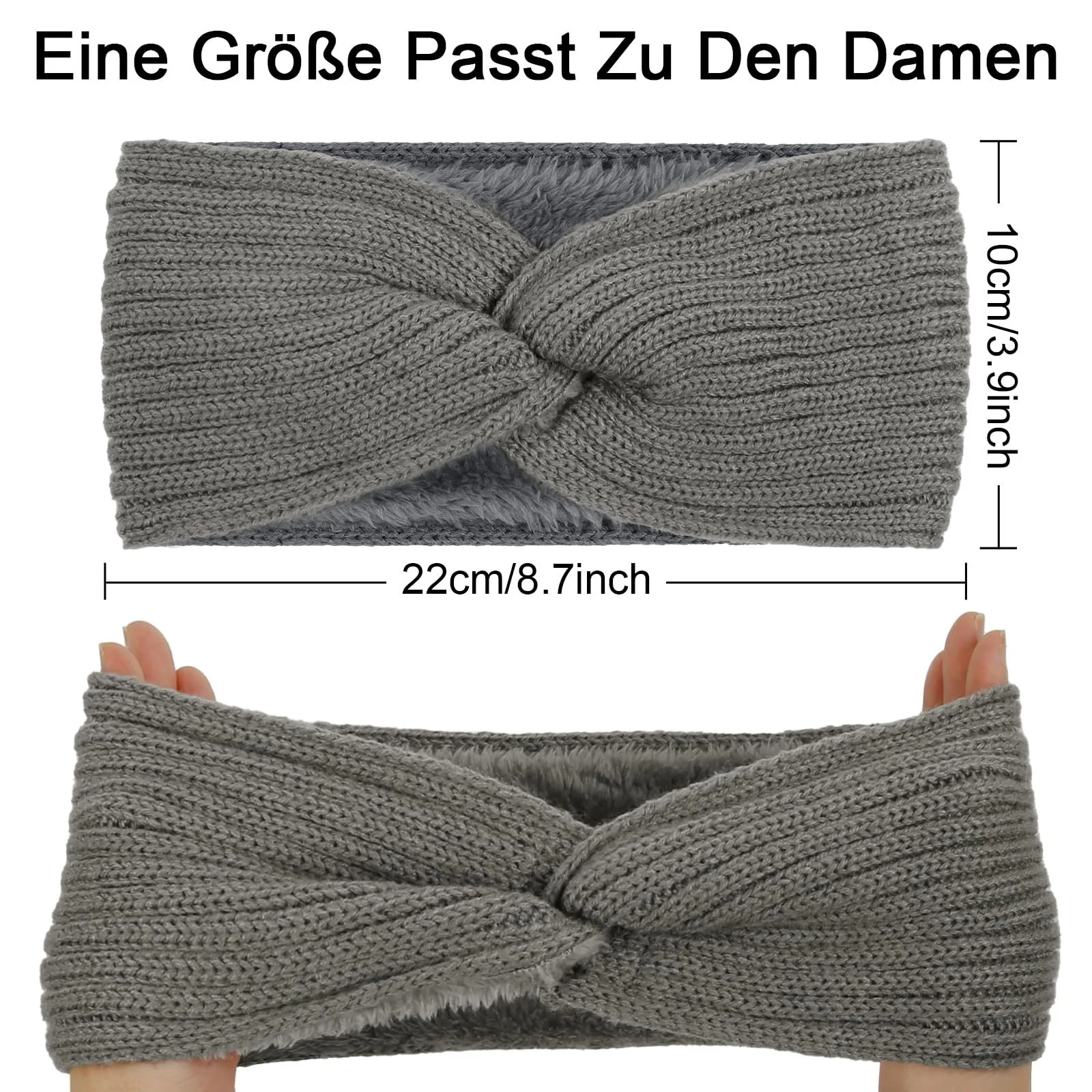 Пов'язка WOVOWOVO В'язана Зимова для жінок, фото №2