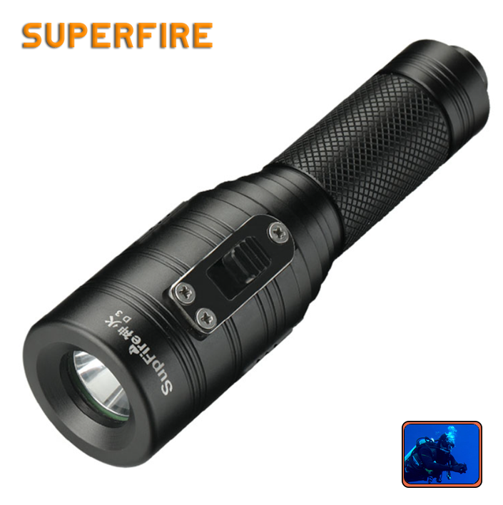 Фонарь ручной для дайвинга D3 SuperFire 620 Lumen IPX8, фото №1 Фонарь ручной для дайвинга D3 SuperFire 620 Lumen IPX8, фото №1