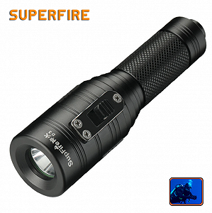 Фонарь ручной для дайвинга D3 SuperFire 620 Lumen IPX8 - Фото 1