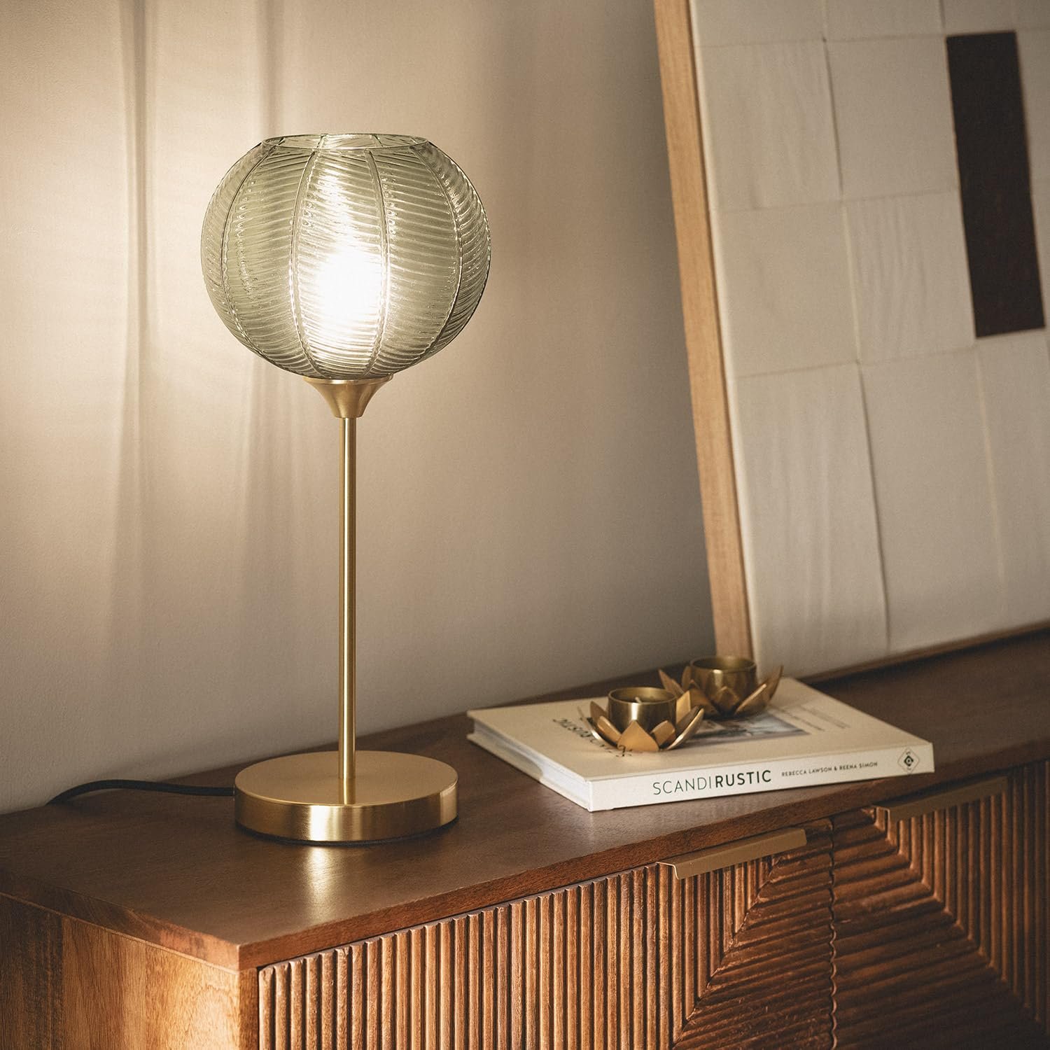 Настільна лампа LEDKIA LIGHTING Klimt метал та скло E27, фото №2