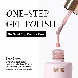 Гель-лак NAILOG 3-в-1 Чорний, Теплий Сірий, 4 кольори synthetic.ua - Фото 1