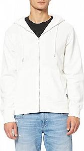 Толстовка Jack&Jones BASIC SWEAT ZIP HOOD NOOS 12191895 REG FIT Cloud Dancer M synthetic.ua - Фото 1