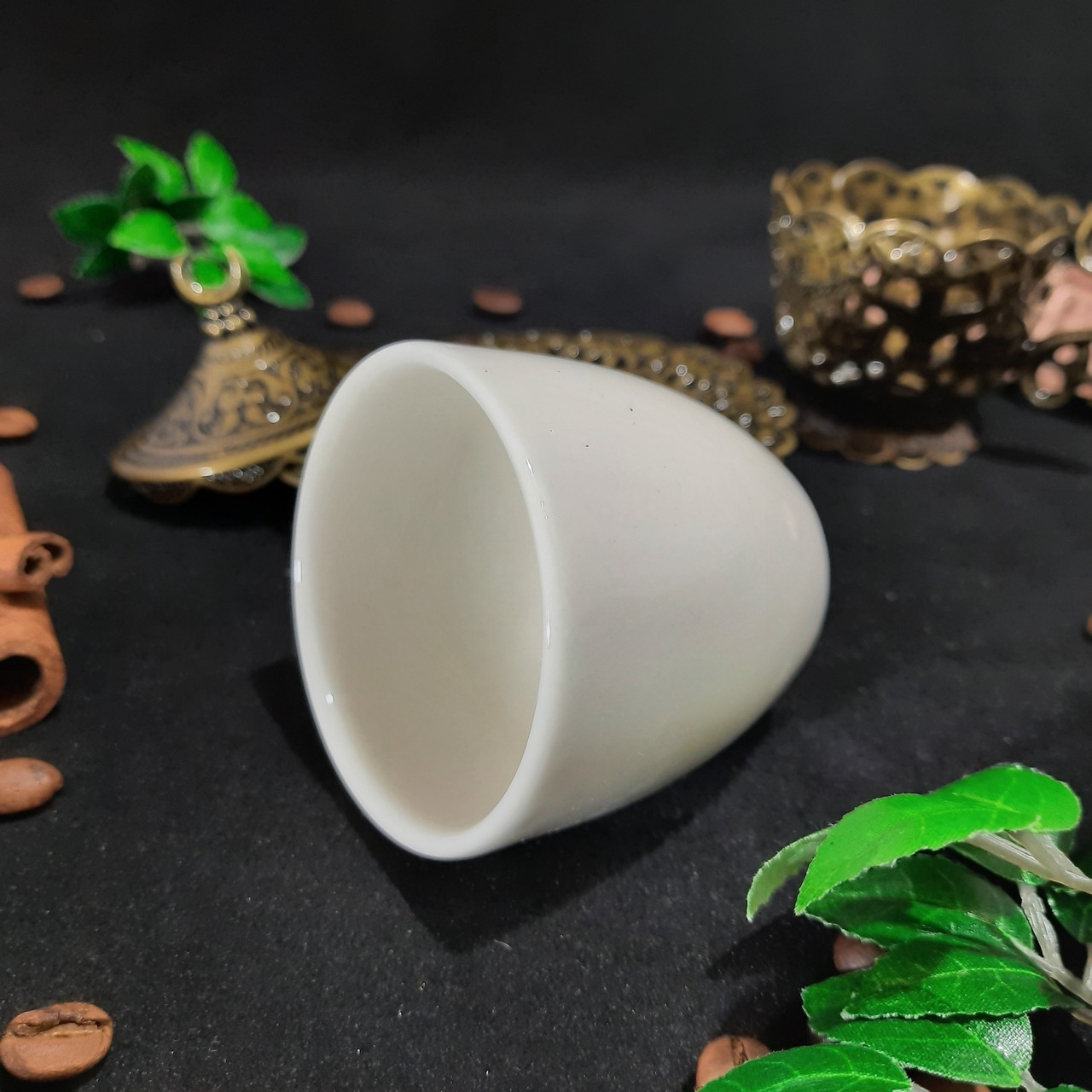 Турецкая чашка Демитас Acar с блюдцем 100 мл Бронза, фото №4