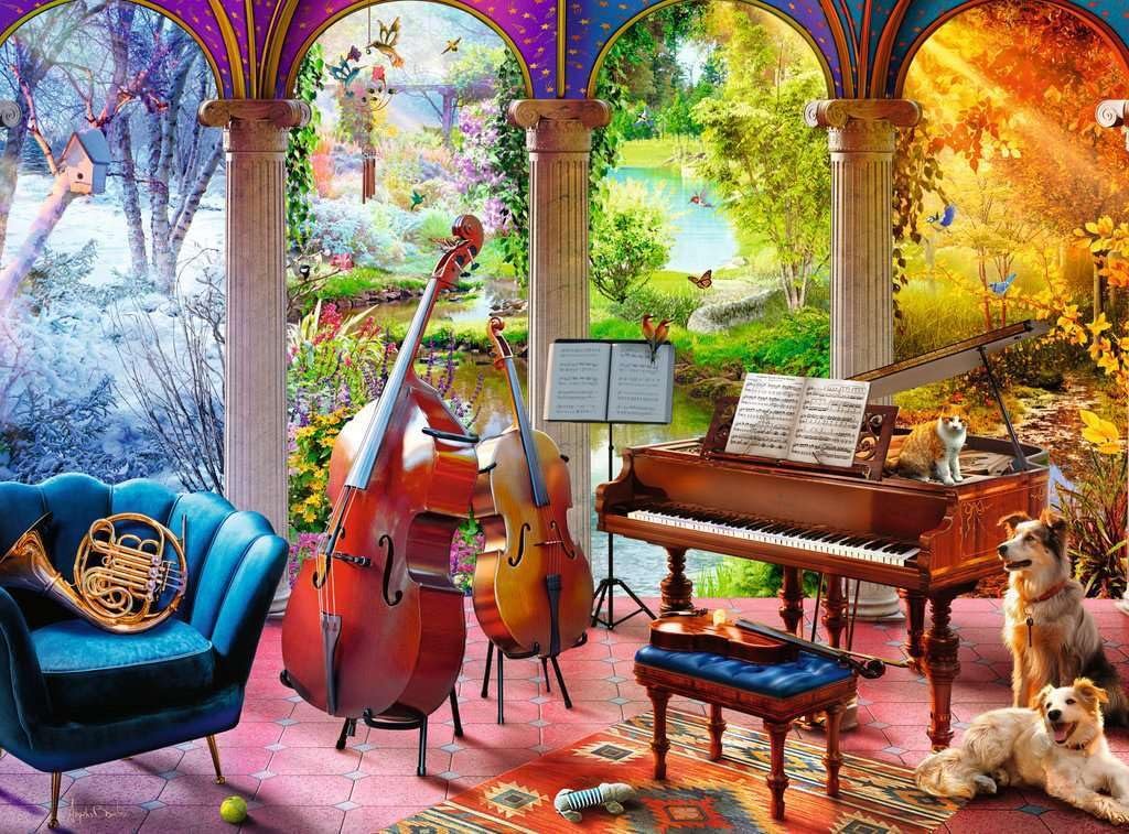Пазл Ravensburger Feel Well & Puzzle 12001366 Musical Seasons 100 елементів, фото №2