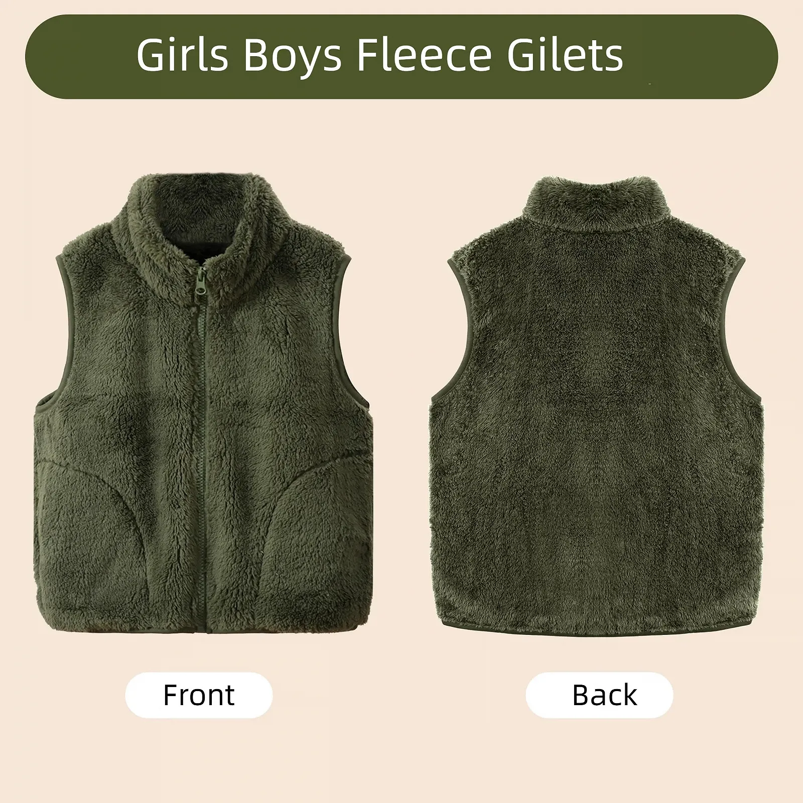 Жилет Rolanko Флісовий для дівчаток і хлопчиків, фото №2