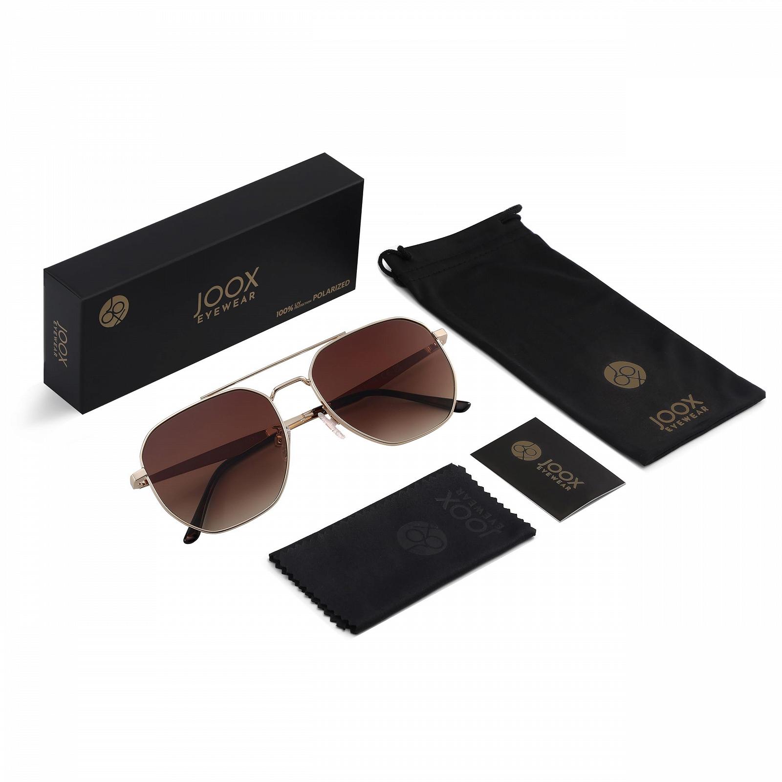 Солнцезащитные очки Авиаторы Квадратные JOOX Большие для Мужчин и Женщин, UV400, фото №5