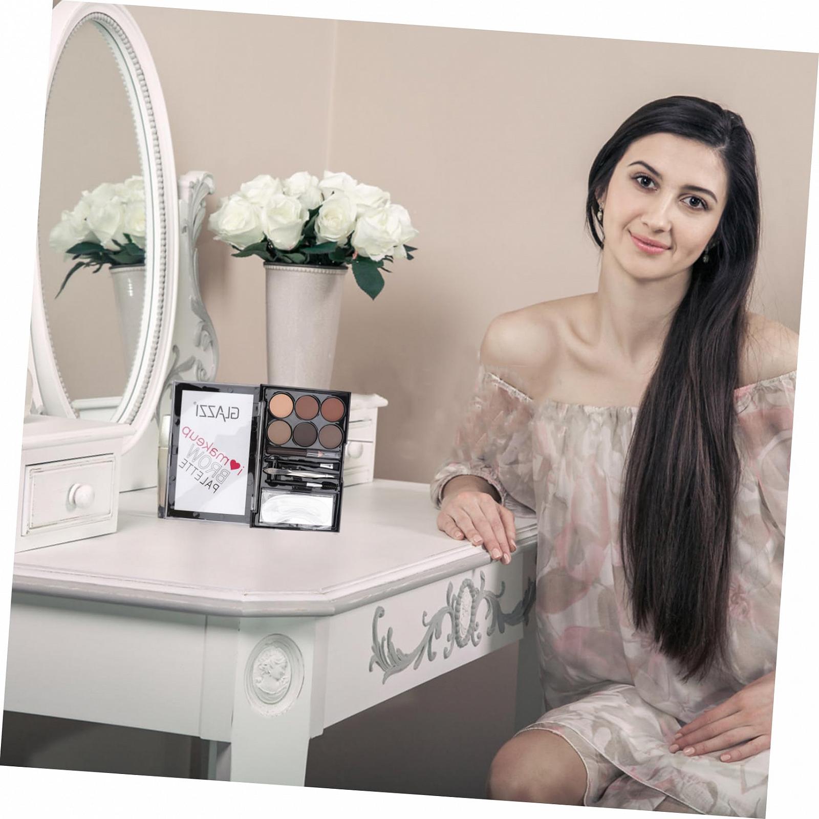 Набор Beavorty Eyebrow Eyebrow Powder Set Glitter Makeup Eyebrow Brush Makeup Eyebrow Powder Eyebrow Makeup Cosmetics ABS, фото №7