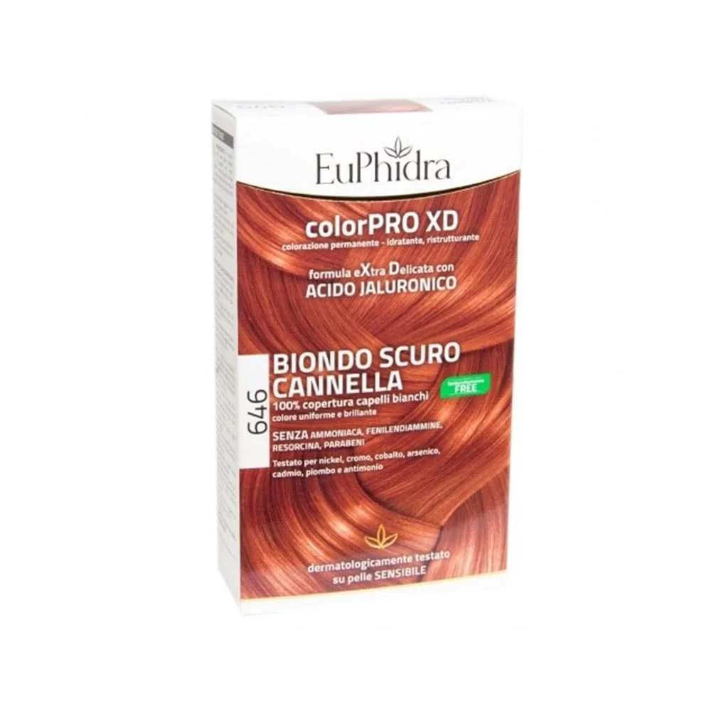 Фарба для волосся Euphidra Colorpro XD Cinnamon 646 Темний Блонд, фото №1 Фарба для волосся Euphidra Colorpro XD Cinnamon 646 Темний Блонд, фото №1
