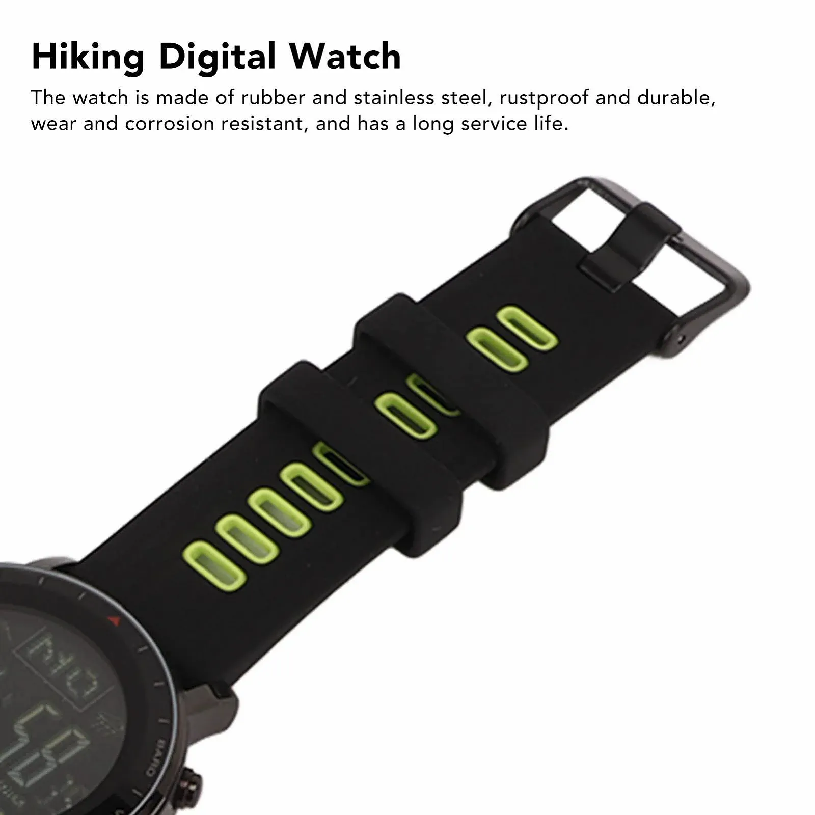 Спортивний годинник Qcwwy для активного відпочинку, альтиметр, EL підсвічування, термометр, водонепроникність, фото №8 Спортивний годинник Qcwwy для активного відпочинку, альтиметр, EL підсвічування, термометр, водонепроникність, фото №8