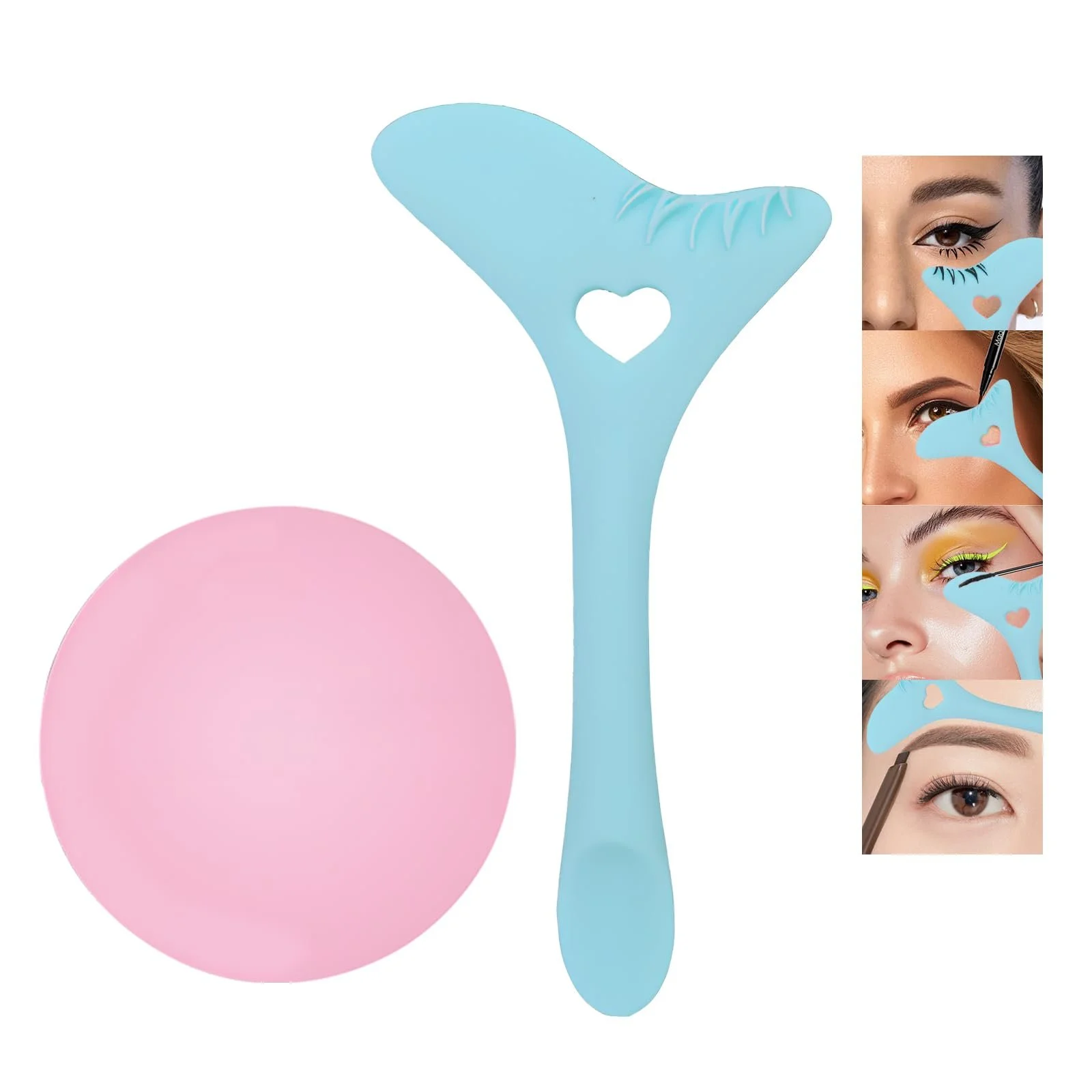 Трафарет для подводки силиконовый Multi Purpose Eyeliner Stencil Set, фото №1 Трафарет для подводки силиконовый Multi Purpose Eyeliner Stencil Set, фото №1