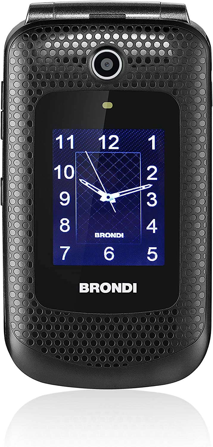 Кнопковий телефон / 2.8" / Brondi Amico Fedele  / 8Gb / 2G / 800 mAh / Ліхтарик / Bluetooth / FM / Black, фото №1