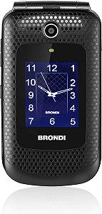 Кнопковий телефон / 2.8" / Brondi Amico Fedele  / 8Gb / 2G / 800 mAh / Ліхтарик / Bluetooth / FM / Black - Фото 1
