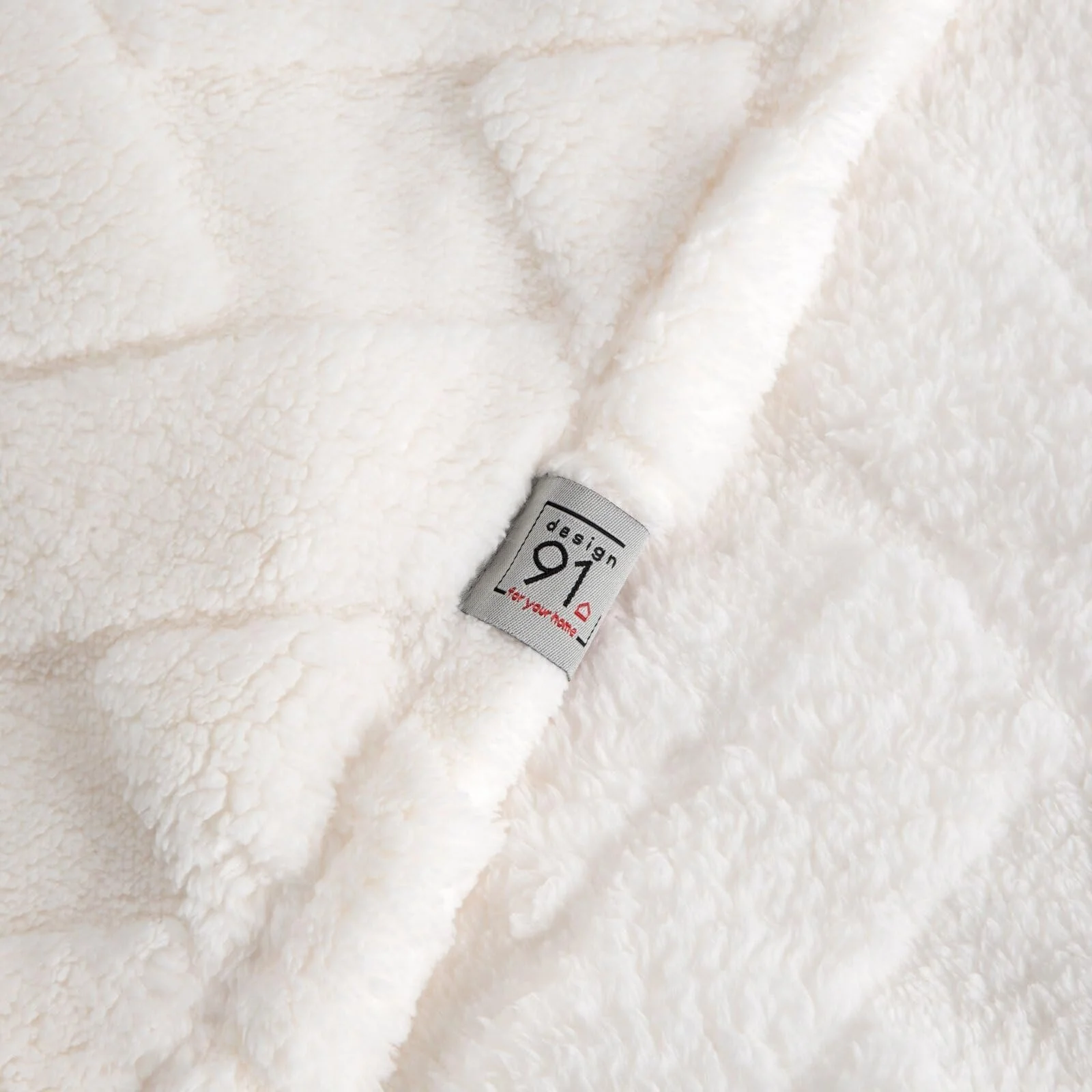 Плед Caro Мікроволокно Клітчастий Кремoвий, 70 x 160 см, фото №2