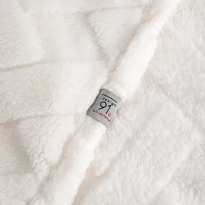 Плед Caro Мікроволокно Клітчастий Кремoвий, 70 x 160 см synthetic.ua - Фото 1