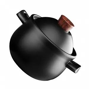 Кастрюля NOLITOY керамическая большая с крышкой для газовой плиты термостойкая антипригарная - Фото 1