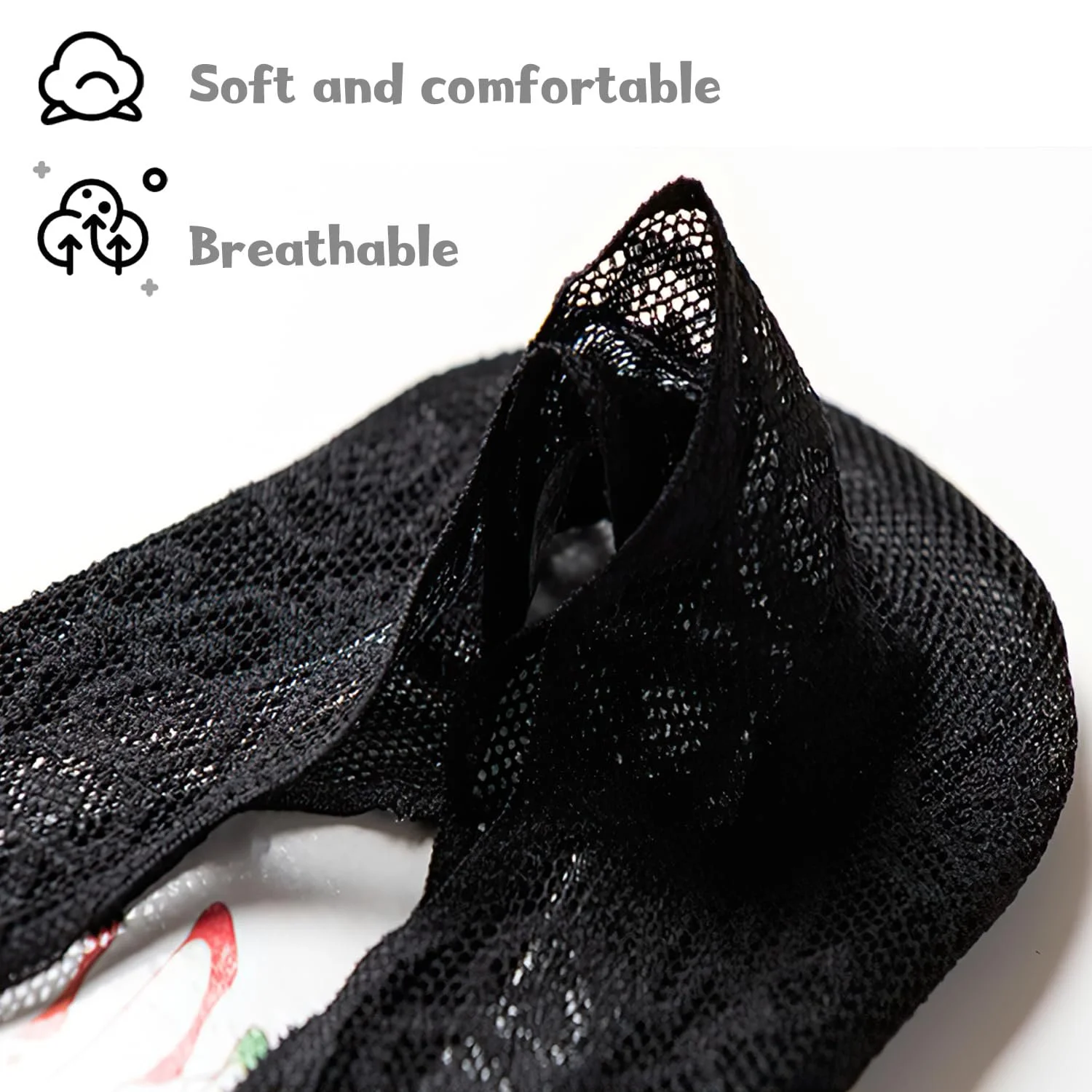 Шкарпетки-слідки  Без бренду Розмір 4-7 Чорний, 6 пар, фото №3