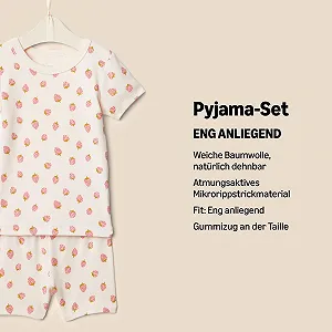 Піжамний набір Amazon Essentials x Sofia Grainge, облягаючий, з короткими рукавами synthetic.ua - Фото 1