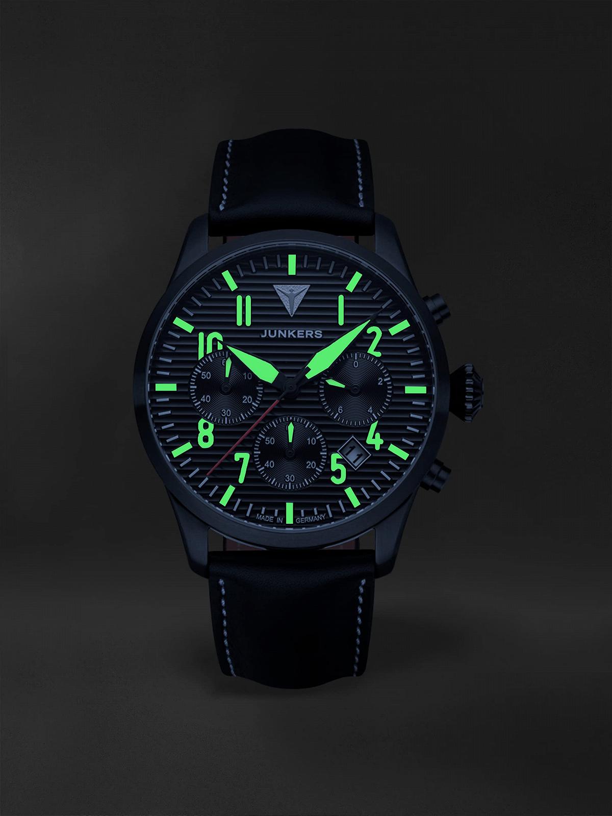 Часы Junkers Pilot Chronograph 9.56.01.02, Ремешок., фото №5 Часы Junkers Pilot Chronograph 9.56.01.02, Ремешок., фото №5